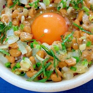 納豆の食べ方-生玉子＆ゆず香味♪